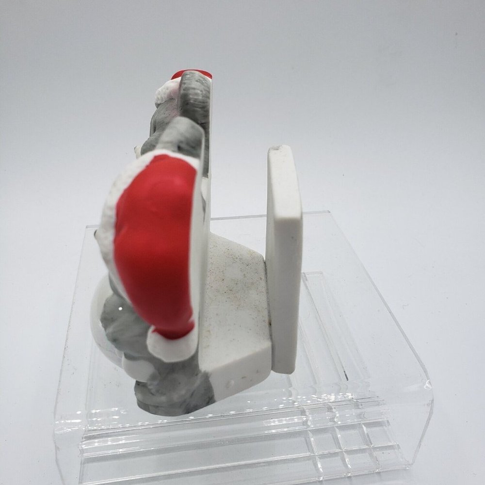 Vtg Hol House of Lloyd Christmas Napkin Holder Ceramic Mice Mouse 1986 4" - Picture 3 of 7